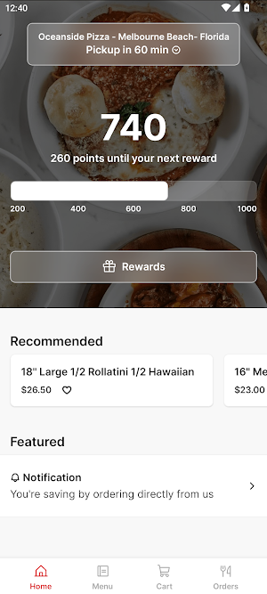 Oceanside Pizza Screenshot 0