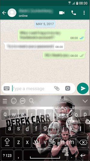 Derek Carr Raiders Keyboard NFL 2020 For Lovers Screenshot 3