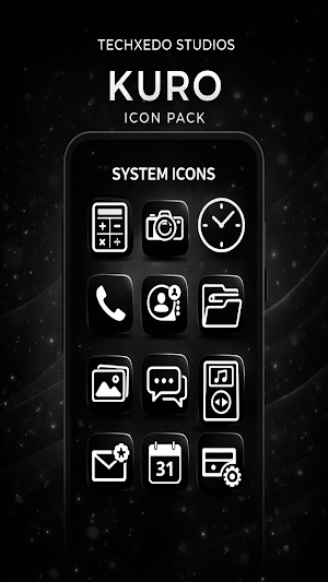 Kuro Icon Pack Screenshot 0