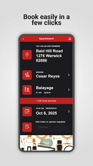 C&C Salon and Barbers Screenshot 2