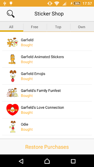Garfield StickerTap Screenshot 3