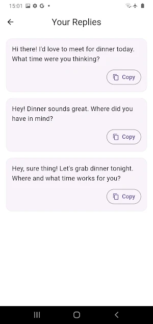 ReplyPerfect Screenshot 2