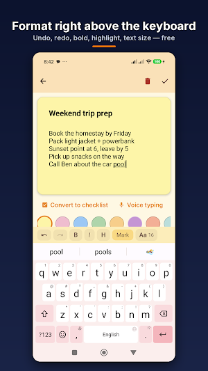StickyHover: Floating Notes Screenshot 2