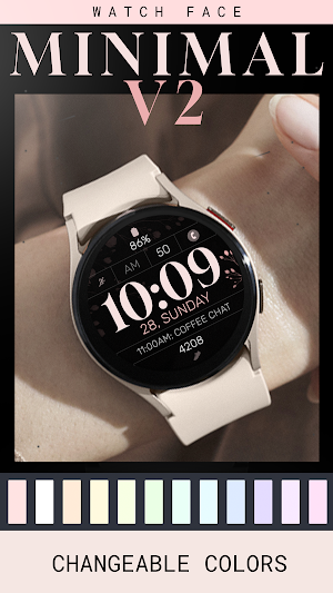 Minimal 2 Digital Watch Face Screenshot 1