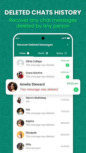 Deleted Messages Recovery WAMR Screenshot 2