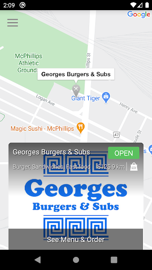 Georges Burgers & Subs Screenshot 1