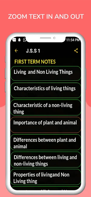 Integrated Science Notes Screenshot 2