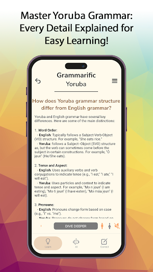 Grammarific: Yoruba Grammar Screenshot 2