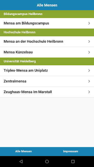 Mensa Heidelberg Screenshot 2