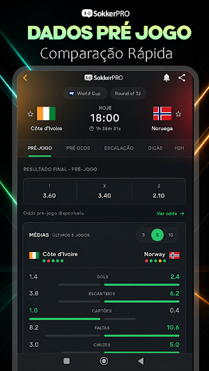 SokkerPRO - Jogos ao vivo Screenshot 0
