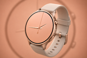 Minimal Rose Analog Watch Face Screenshot 0