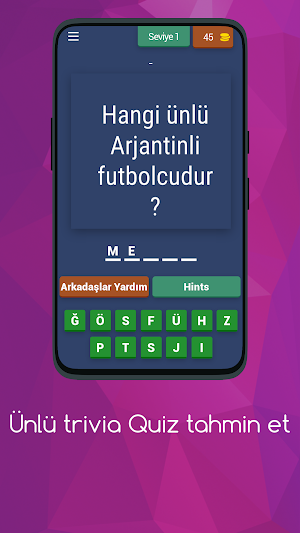 Ünlü trivia Quiz tahmin et Screenshot 0
