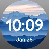 WatchFace Mountains At Sunset