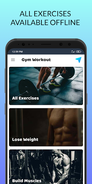 Gym Workout Offline Exercises Screenshot 0