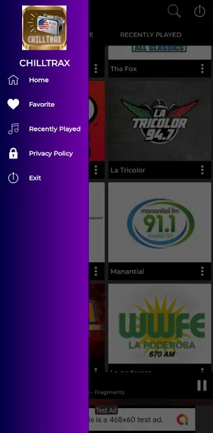 Chilltrax radio station Miami Screenshot 2