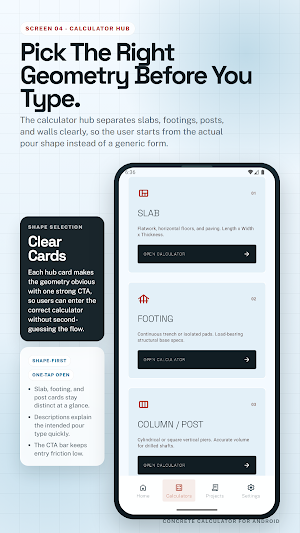 Concrete Calculator CY/m3 Screenshot 3