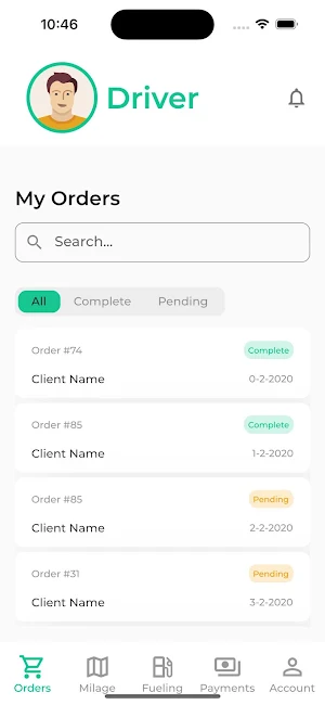 Dafric Driver App Screenshot 2