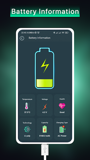 Battery Charging Animation 4D Screenshot 3