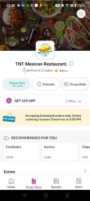 TNT Mexican Restaurant Screenshot 2