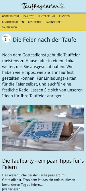 Taufbegleiter Screenshot 3