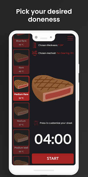 Steak Timer Screenshot 2