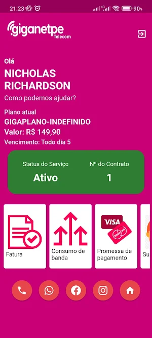 GIGANETPE TELECOM Screenshot 1