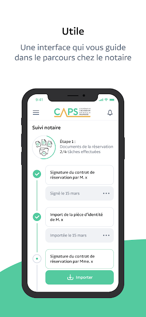 Espace client CAPS Screenshot 2