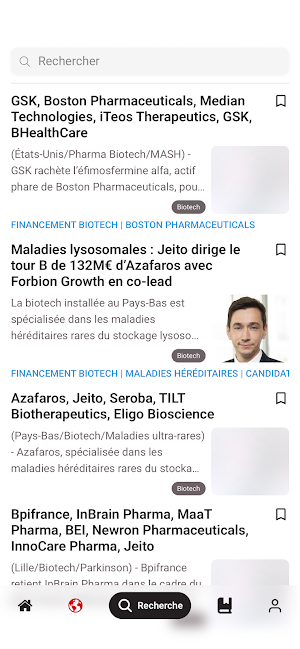 BiotechFinances Screenshot 1
