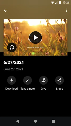Mount Pleasant Baptist Church Screenshot 2