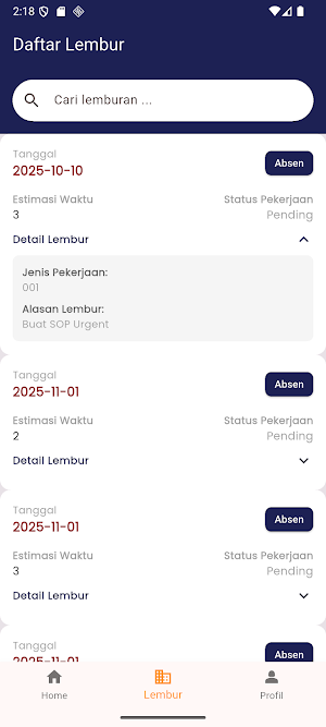 Ensis Mobile Screenshot 1