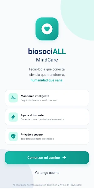 biosociALL MindCare Screenshot 1