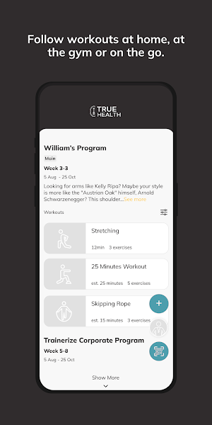 True Health App Screenshot 1