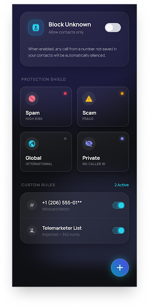 Silence: Spam & Prefix Blocker Screenshot 1