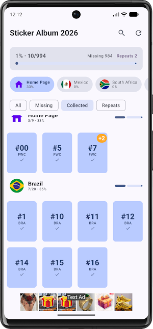 World Cup Stickers 2026 Screenshot 3