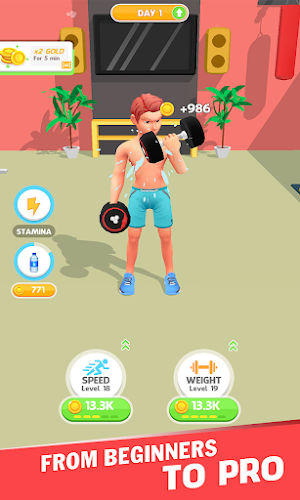 Idle Workout Fitness Screenshot 0