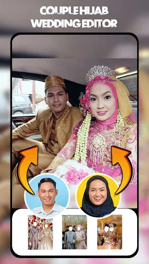 Couple Hijab Wedding Editor Screenshot 0
