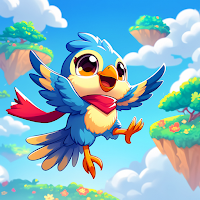 Little bird flying