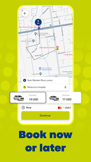 Kwik Ride: Taxi Zambia App Screenshot 2