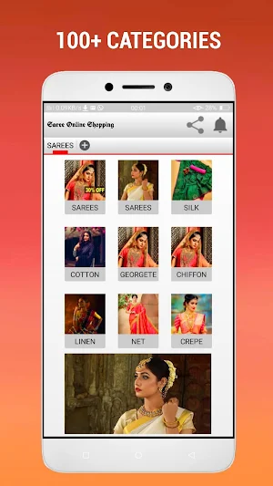 Saree Online Shopping - Buy Designer Sarees Online Screenshot 1