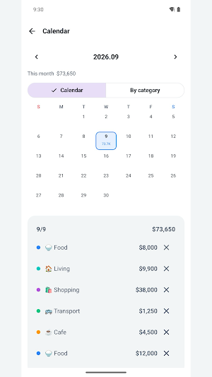 Simple Budget · Daily Spend Screenshot 2