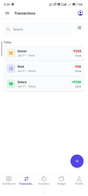MoneyMate Expense Tracker Screenshot 3