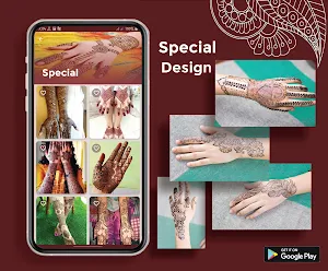 Mehndi Design offline & simple Screenshot 2