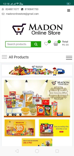 Madon Online Store Screenshot 0