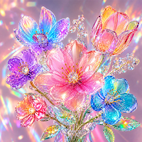 Glass Flowers Wallpapers