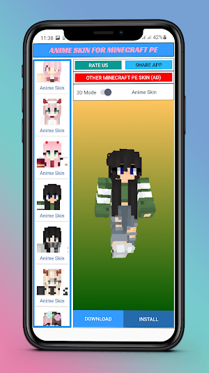 Anime Skin Minecraft Android Screenshot 2