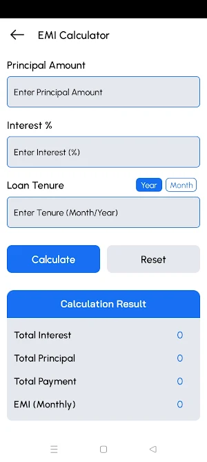 LoanCash - EMI Loan Calculator Screenshot 2