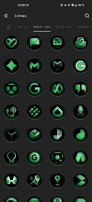 Dark Army Emerald Icon Pack Screenshot 3