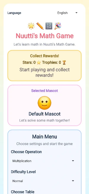 Nuutti's Math Game Screenshot 0