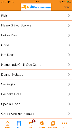Mike's Golden Fish Dish Screenshot 1