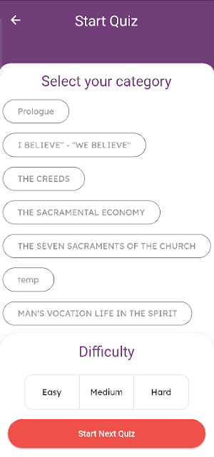 Catechism Quiz Screenshot 3